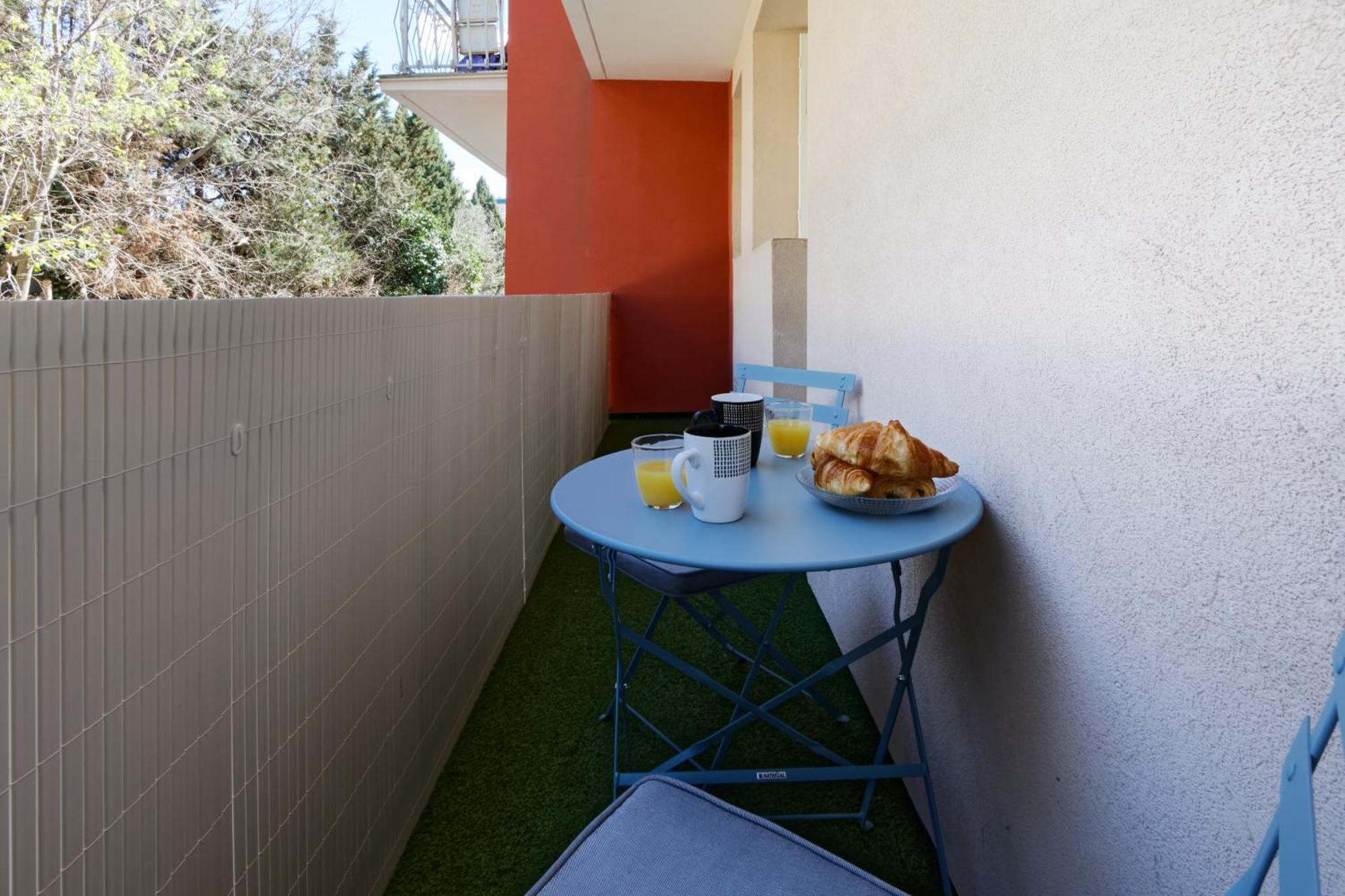 016- T2 Tropisme, Appart 1 Chambre,Clim,Wifi,Parking Монпельє Екстер'єр фото