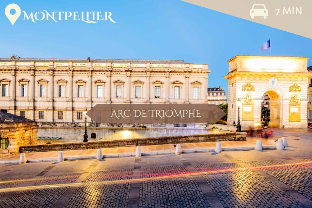 016- T2 Tropisme, Appart 1 Chambre,Clim,Wifi,Parking Монпельє Екстер'єр фото