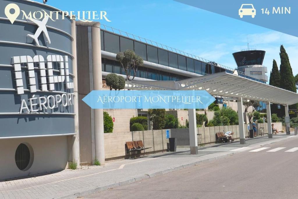 016- T2 Tropisme, Appart 1 Chambre,Clim,Wifi,Parking Монпельє Екстер'єр фото
